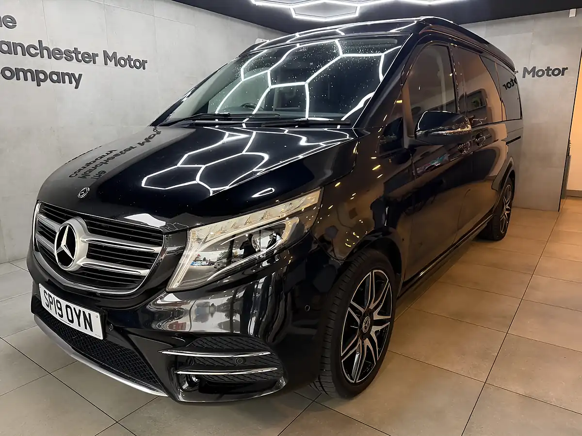Used 2019 Mercedes-Benz V Class AMG Line Marco Polo Horizon Black - Front View