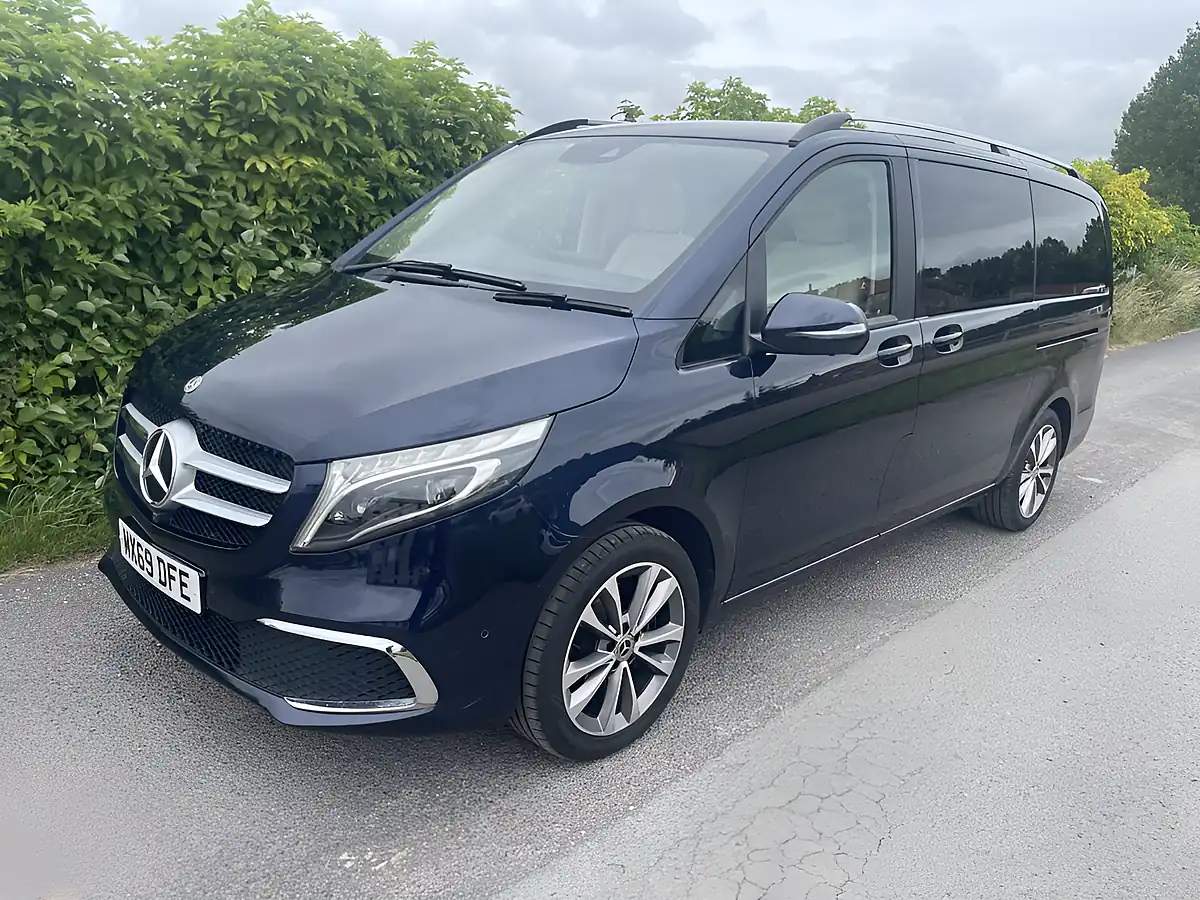 Used 2019 Mercedes-Benz V Class Sport Cavansite Blue Metallic - Front View