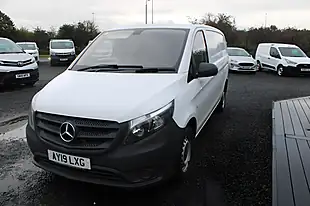 Used 2019 Mercedes-Benz Vito Panel Van L2 White - Interior and Exterior details 11