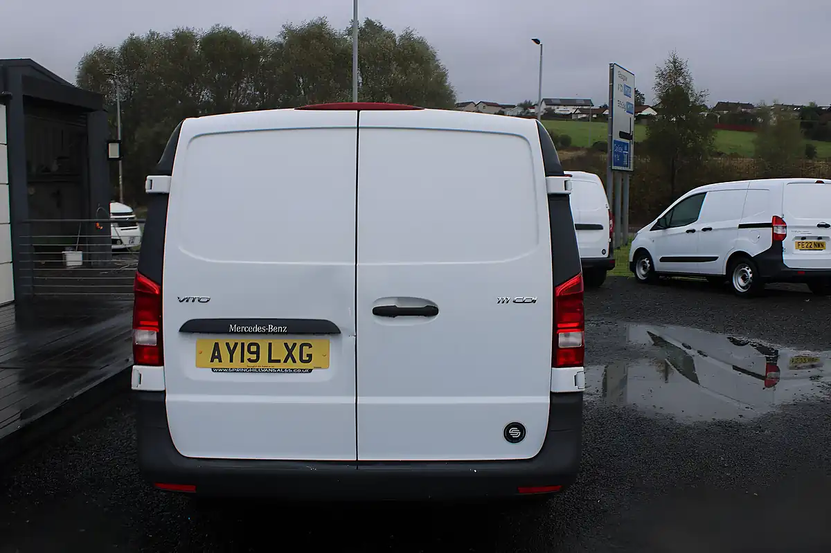 Used 2019 Mercedes-Benz Vito Panel Van L2 White - Interior and Exterior details 6