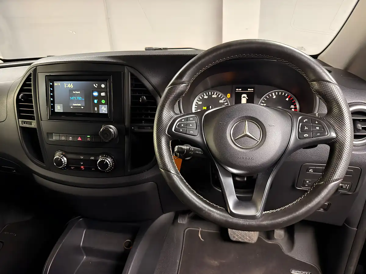 Used 2019 Mercedes-Benz Vito Sport Crew Van Obsidian Black - Interior and Exterior details 16