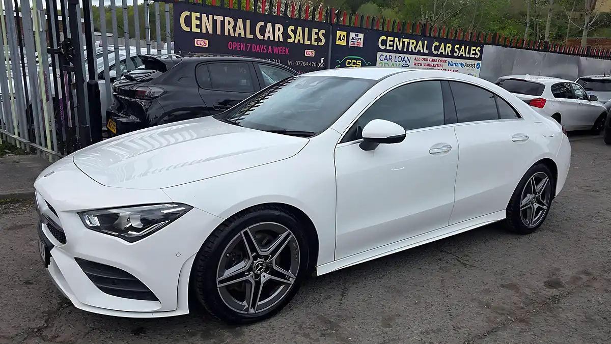 Used 2019 Mercedes Cla AMG Line Premium White - Interior and Exterior details 11