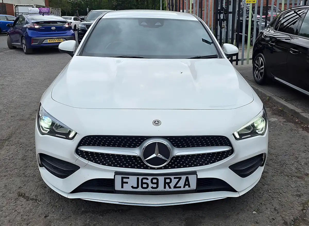 Used 2019 Mercedes Cla AMG Line Premium White - Interior and Exterior details 4
