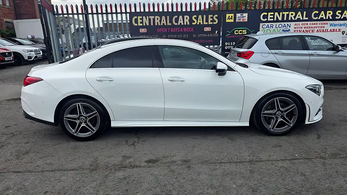 Used 2019 Mercedes Cla AMG Line Premium White - Interior and Exterior details 5