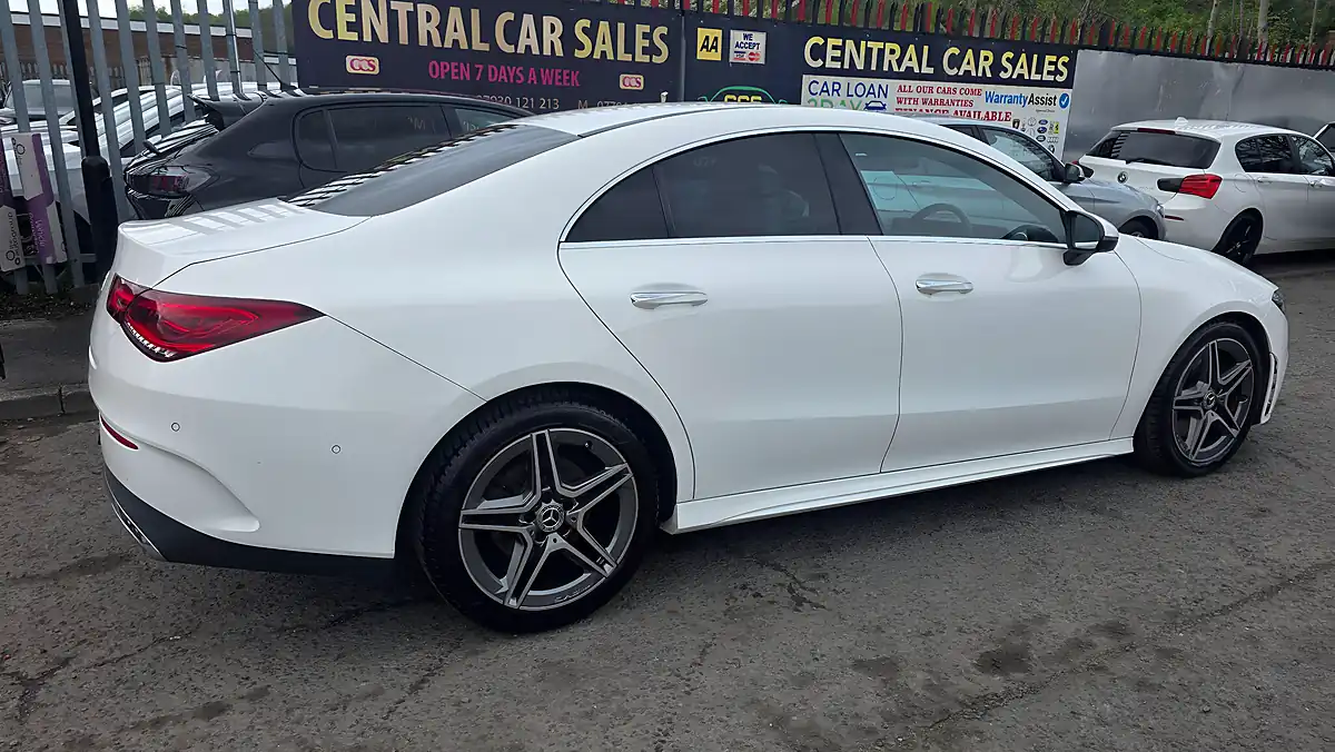Used 2019 Mercedes Cla AMG Line Premium White - Interior and Exterior details 9