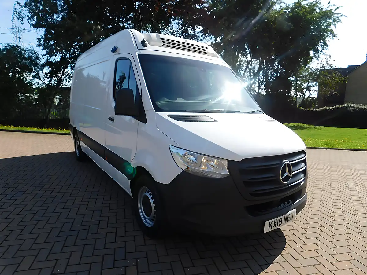 Used 2019 Mercedes Sprinter Mwb Fridge Freezer White - Interior and Exterior details 2