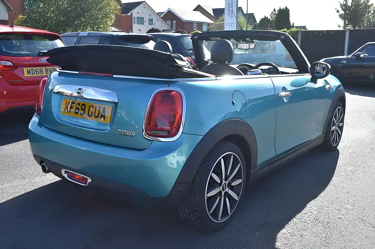 Used 2019 MINI Convertible Cooper Exclusive Blue - Interior and Exterior details 4