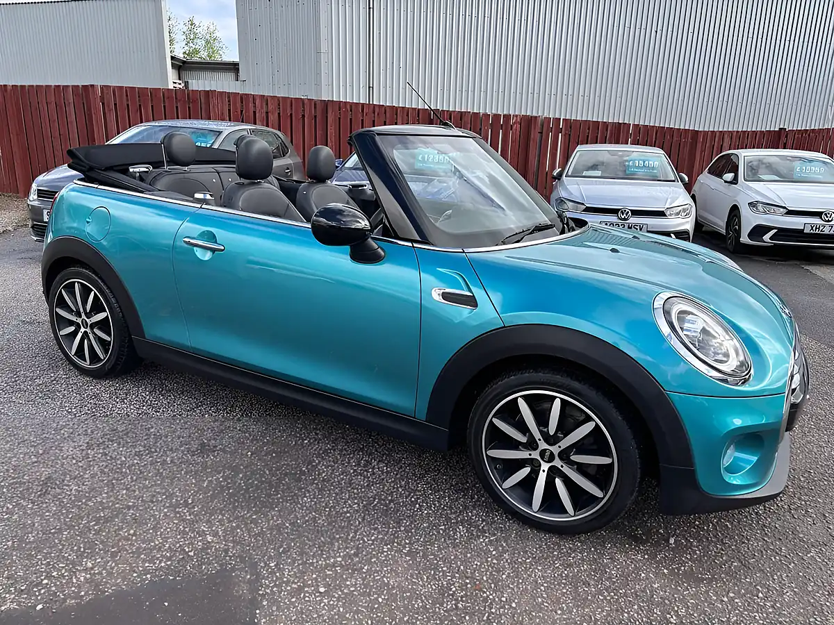 Used 2019 MINI Cooper Exclusive Convertible Caribbean Aqua - Interior and Exterior details 13