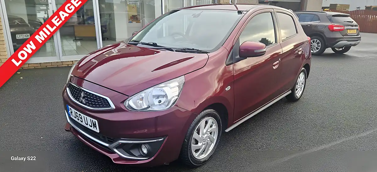 Used 2019 Mitsubishi Mirage 3 Purple - Front View
