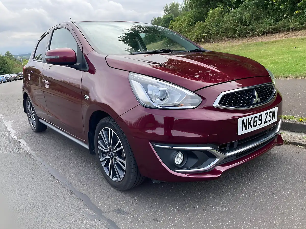 Used 2019 Mitsubishi Mirage 4 Purple - Front View