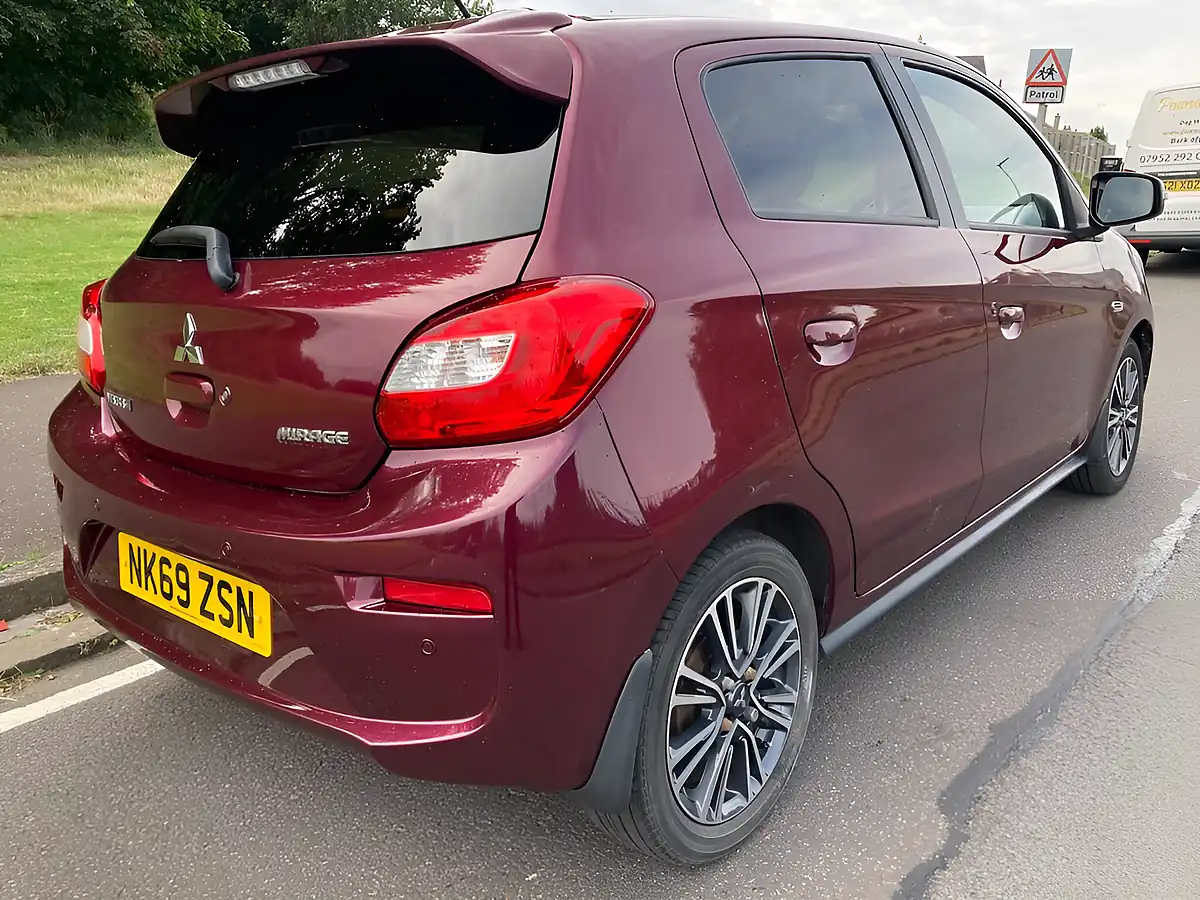 Used 2019 Mitsubishi Mirage 4 Purple - Interior and Exterior details 3