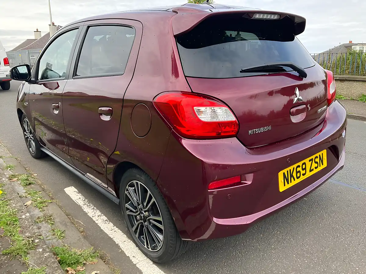 Used 2019 Mitsubishi Mirage 4 Purple - Interior and Exterior details 4
