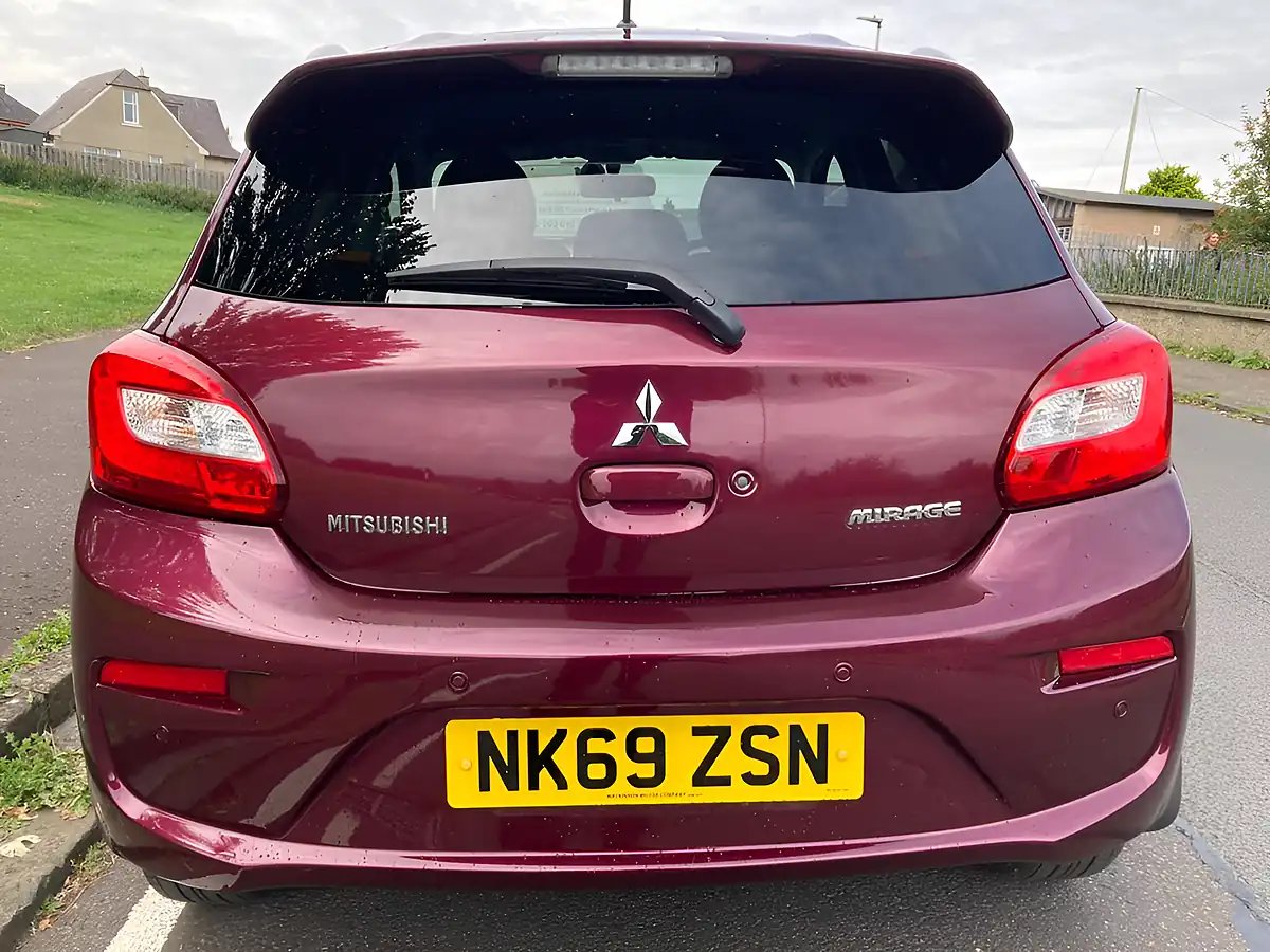Used 2019 Mitsubishi Mirage 4 Purple - Interior and Exterior details 5