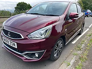Used 2019 Mitsubishi Mirage 4 Purple - Interior and Exterior details 7