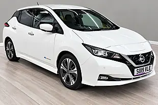 Used 2019 Nissan Leaf Tekna White - Interior and Exterior details 3