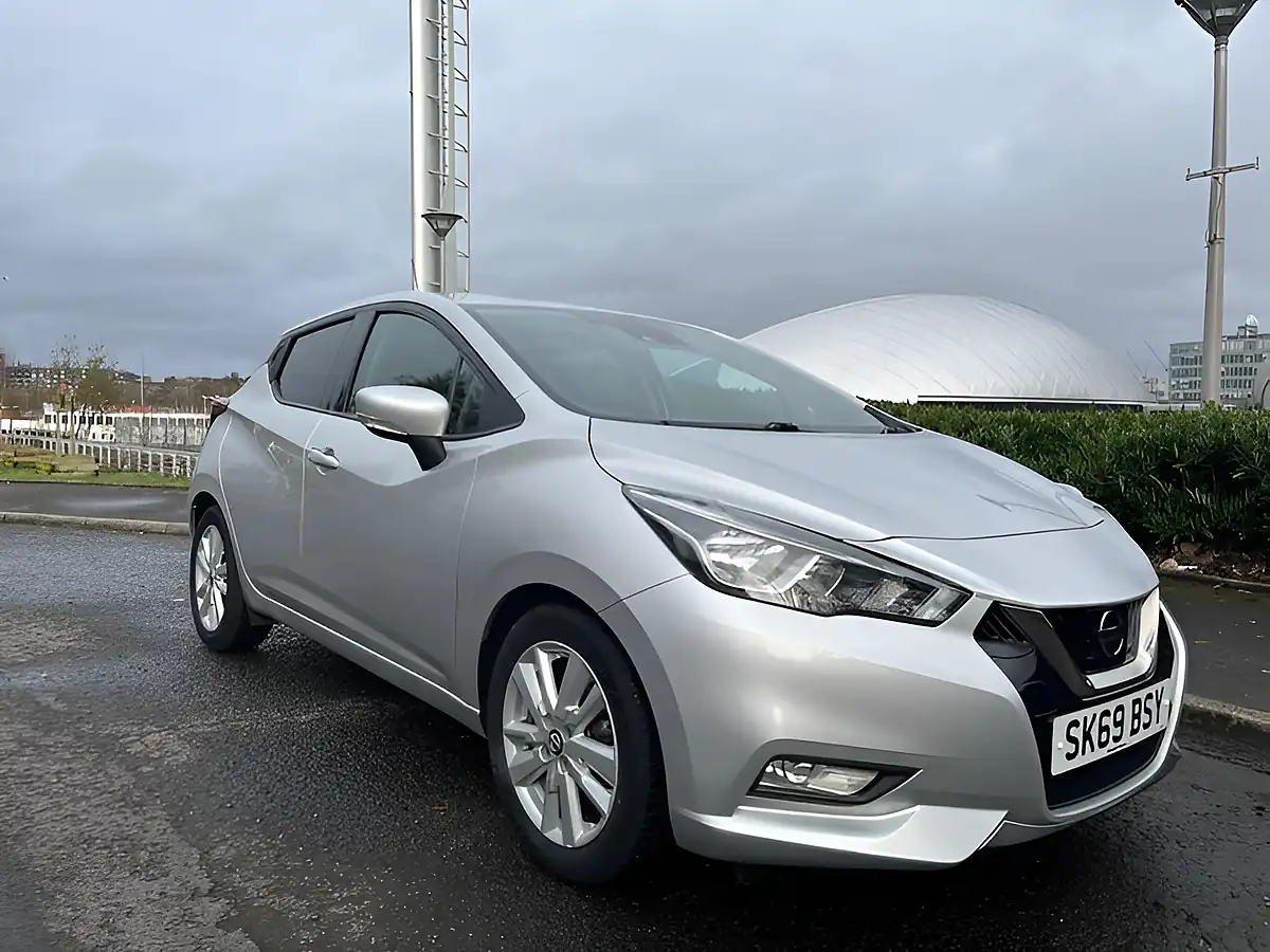 Used 2019 Nissan Micra Acenta Platinum Silver - Front View