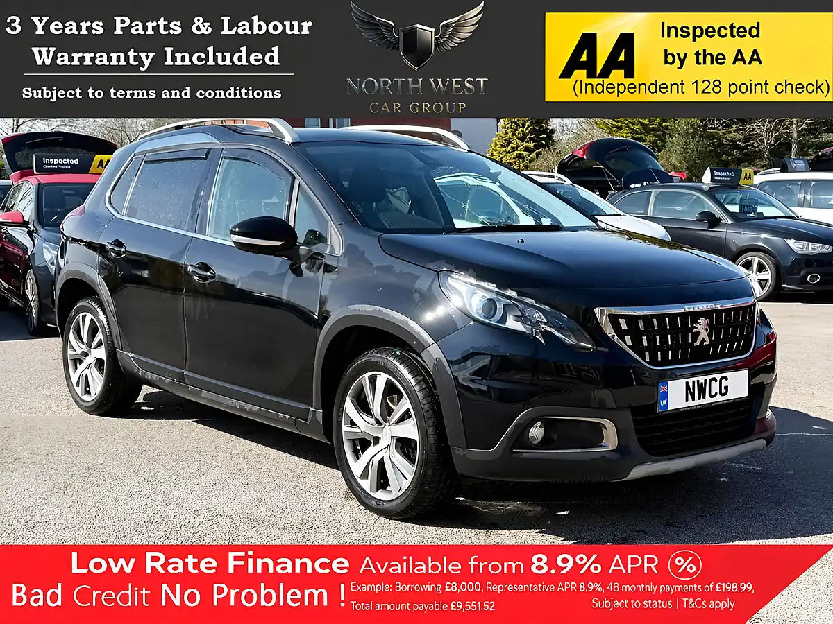 Used 2019 Peugeot 2008 Allure Black - Front View