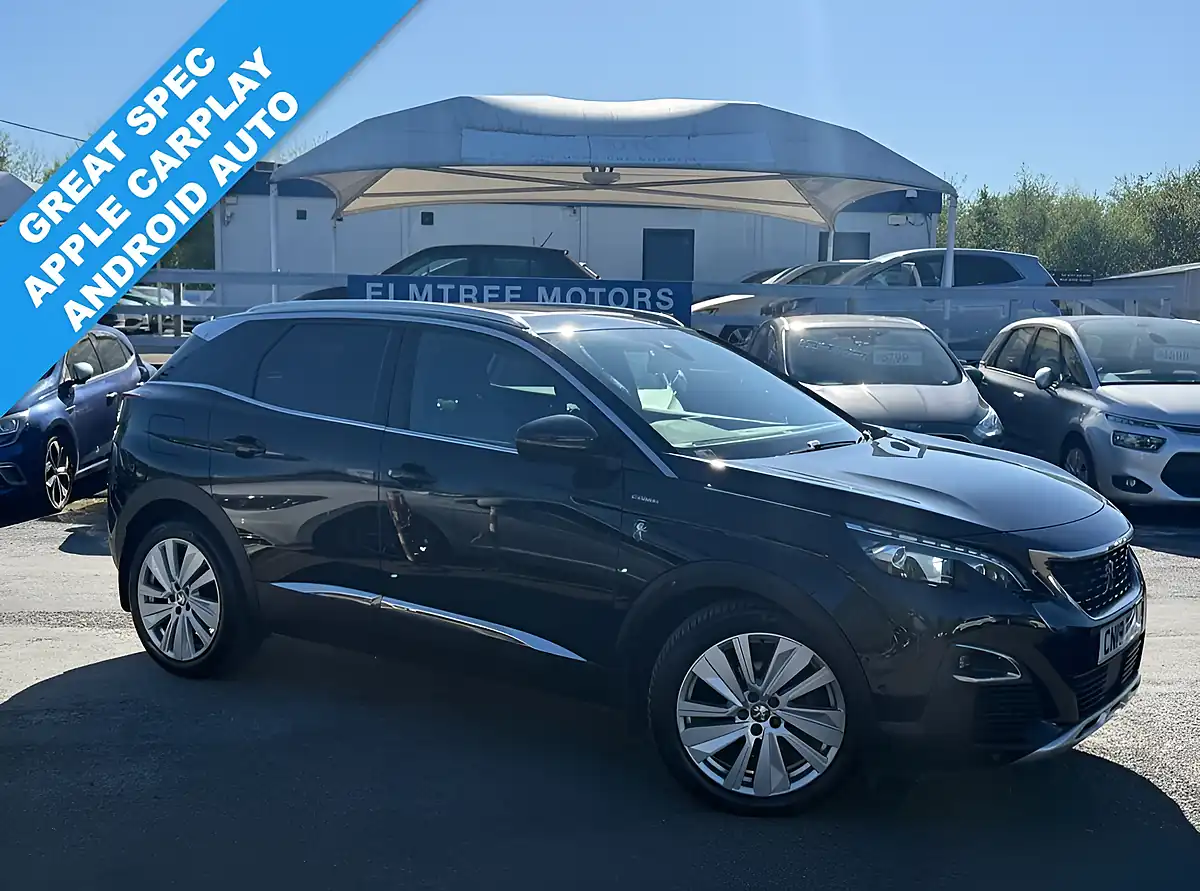 Used 2019 Peugeot 3008 GT Line Premium Black - Front View