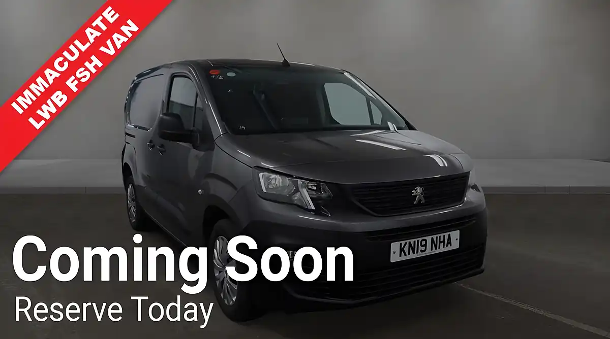 Used 2019 Peugeot Partner Professional Long Grey - Front View
