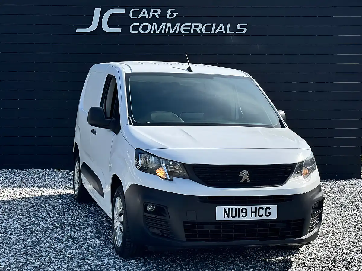 Used 2019 Peugeot Partner Professional Standard Panel Van White - Front View