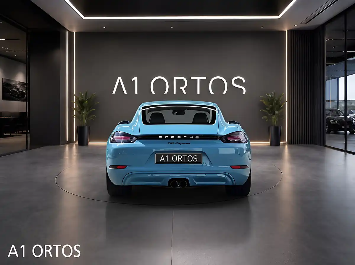 Used 2019 Porsche 718 Cayman Coupe Miami Blue - Interior and Exterior details 4
