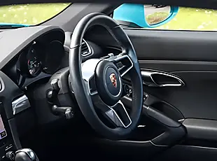 Used 2019 Porsche 718 Cayman Coupe Miami Blue - Interior and Exterior details 9
