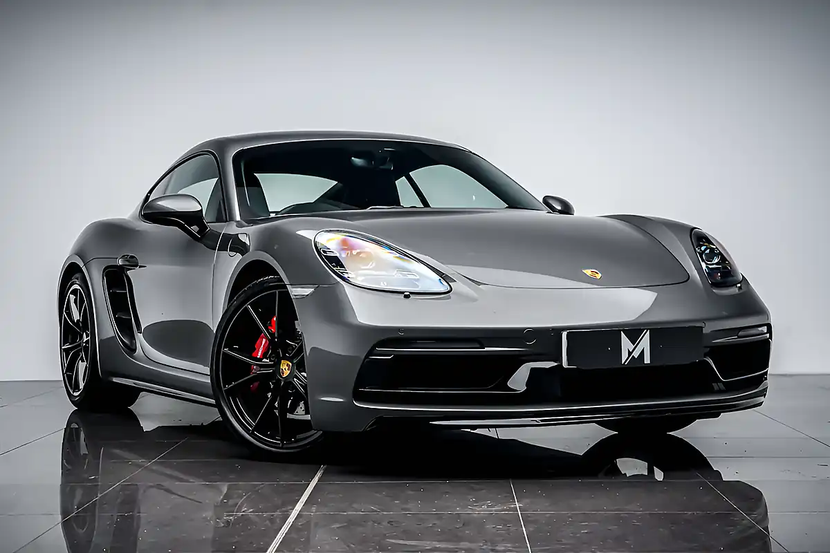 Used 2019 Porsche 718 Cayman Gts Grey - Front View