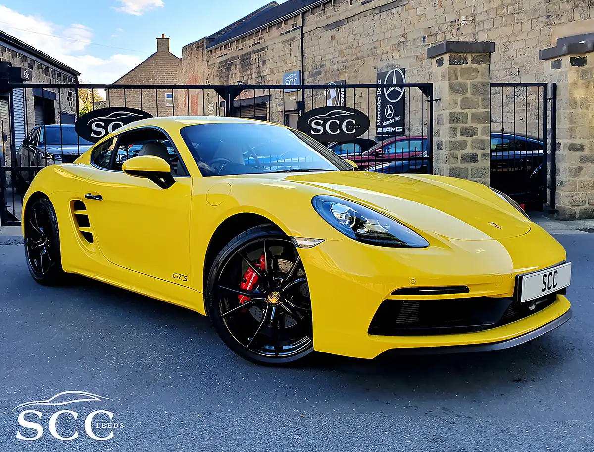 Used 2019 Porsche 718 Cayman Gts Racing Yellow - Front View