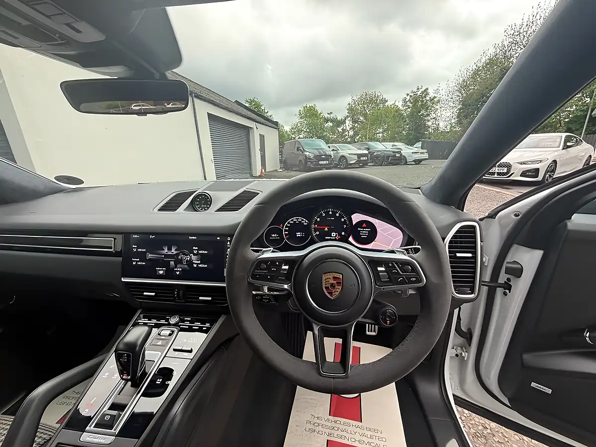 Used 2019 Porsche Cayenne S Coupe White - Interior and Exterior details 20