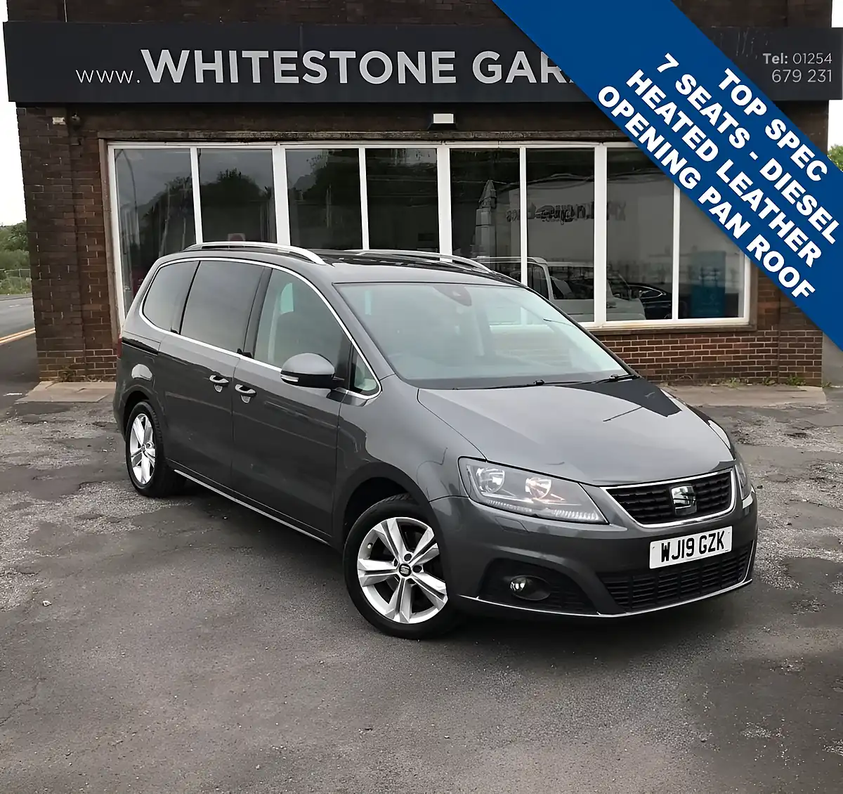 Used 2019 SEAT Alhambra Xcellence Indium Grey - Front View