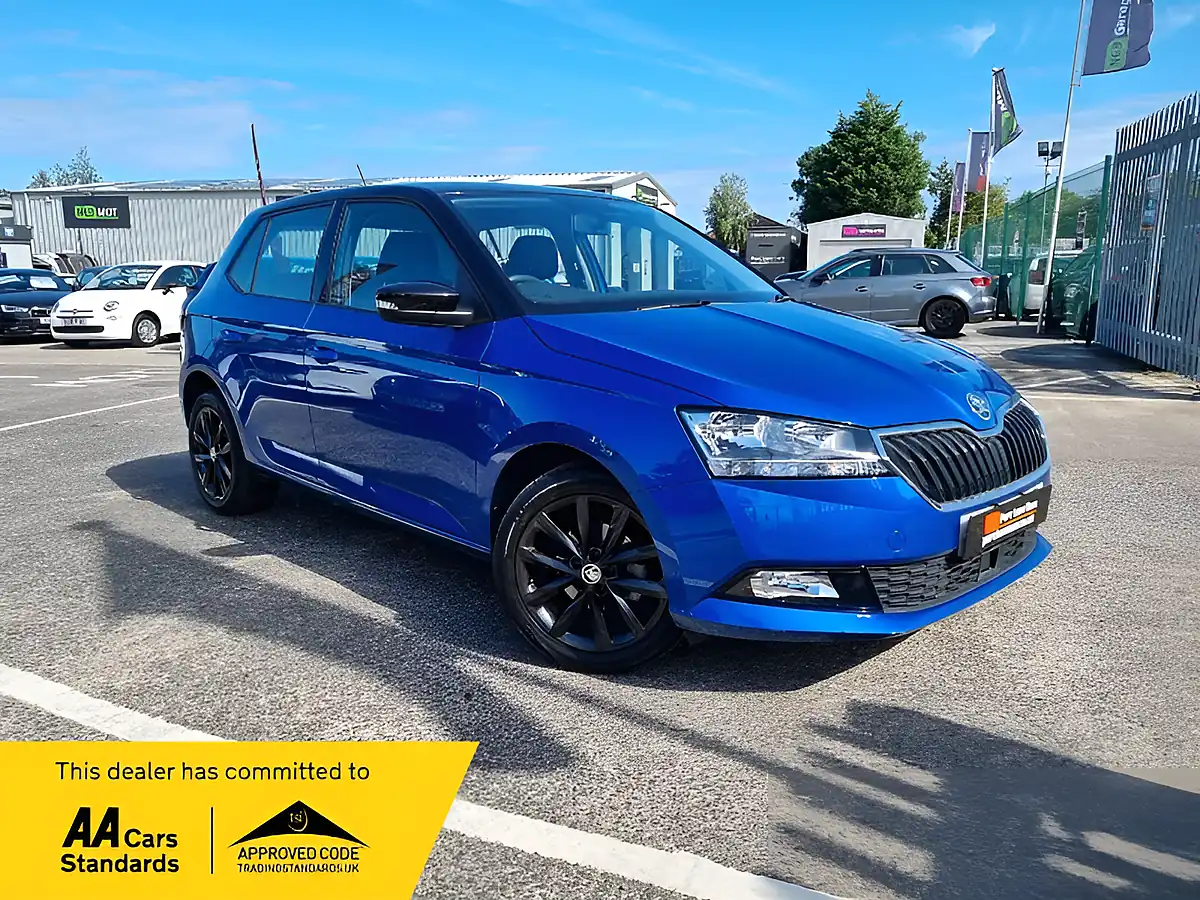 Used 2019 Skoda Fabia Colour Edition Race Blue Metallic - Front View