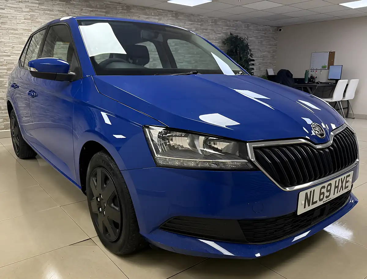 Used 2019 Skoda Fabia S Blue - Front View