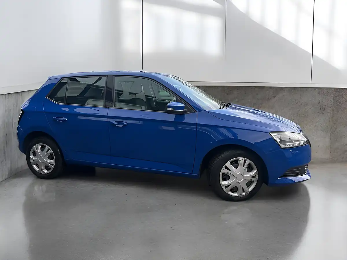 Used 2019 Skoda Fabia S Blue - Front View