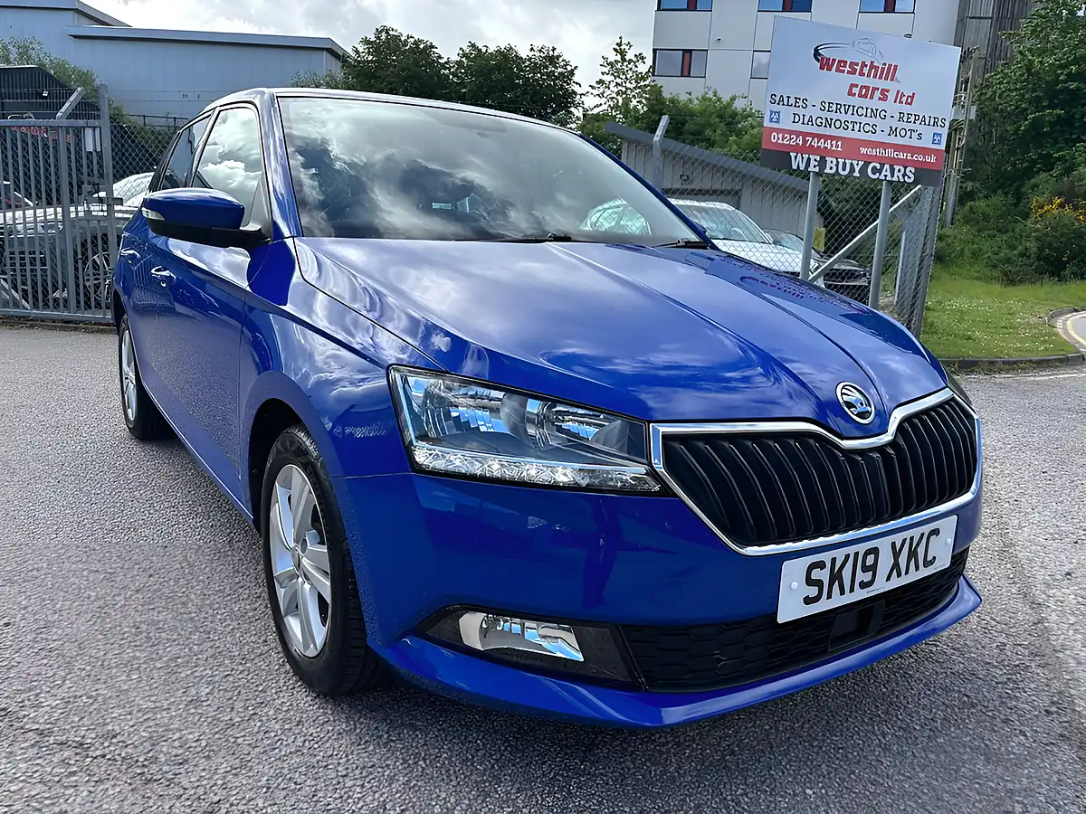 Used 2019 Skoda Fabia Se Blue - Front View