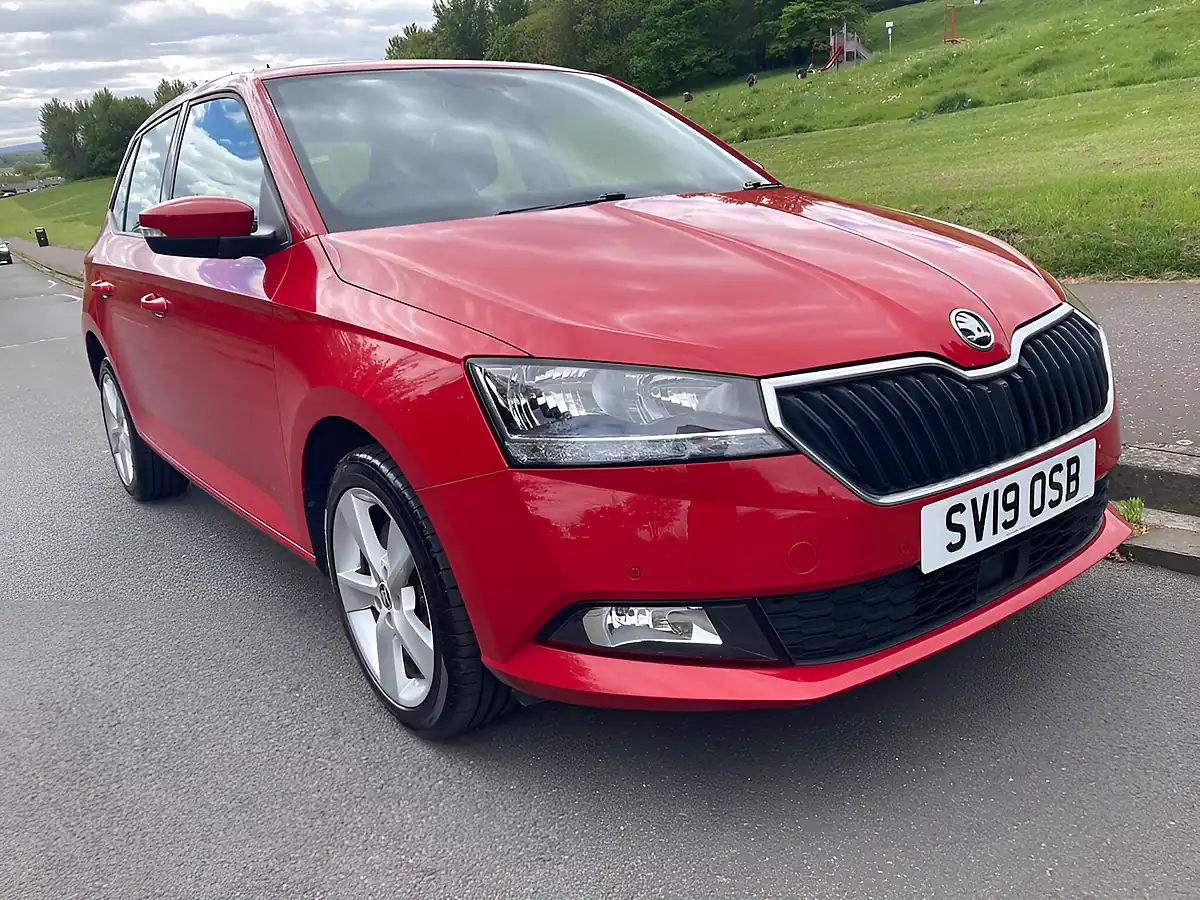 Used 2019 Skoda Fabia Se L Red - Front View