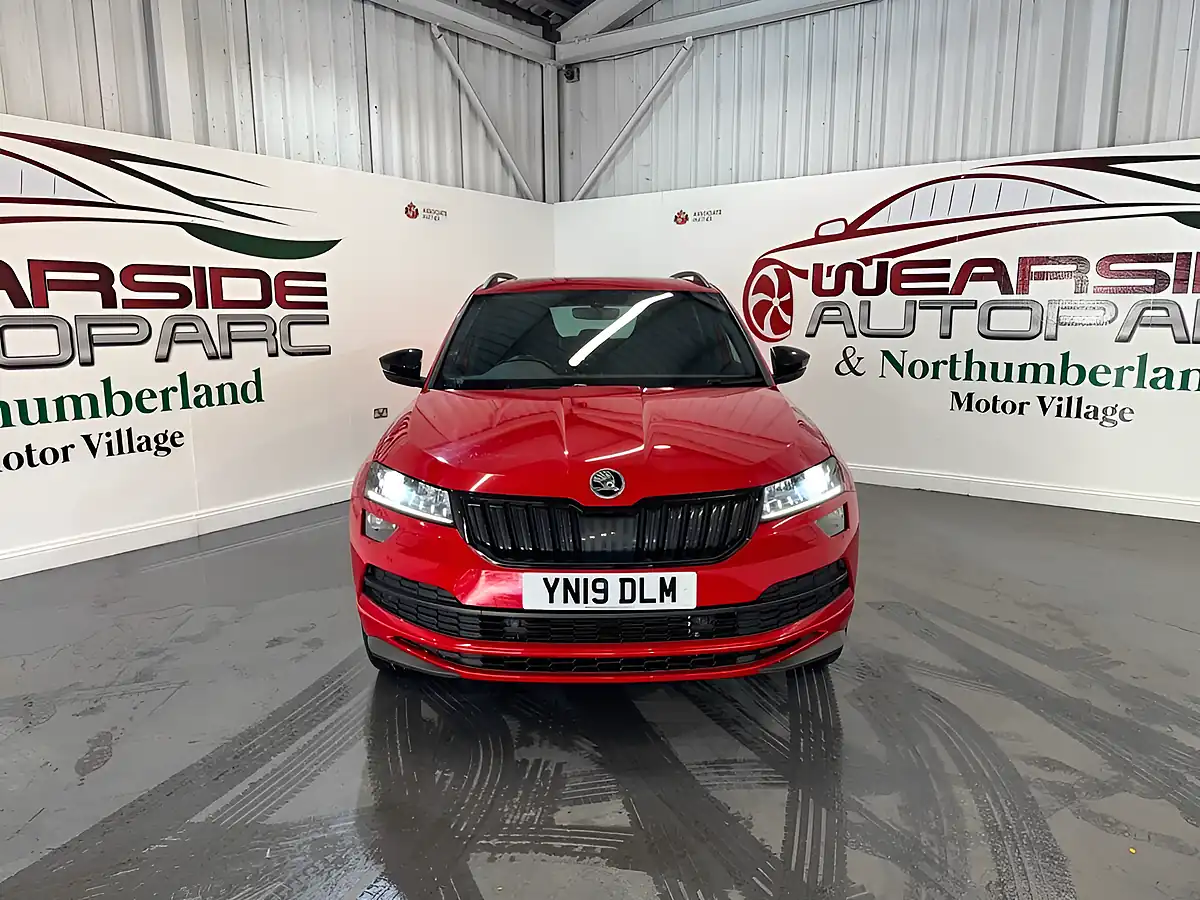 Used 2019 Skoda Karoq Sportline Red - Interior and Exterior details 2