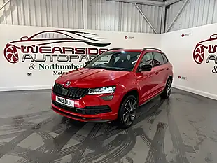 Used 2019 Skoda Karoq Sportline Red - Interior and Exterior details 3