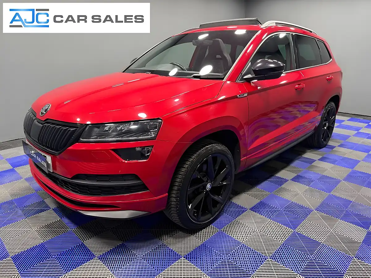 Used 2019 Skoda Karoq Sportline Velvet Red Metallic - Front View