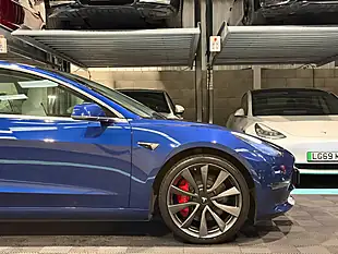 Used 2019 Tesla Model 3 Performance Upgrade Blue - Interior and Exterior details 13