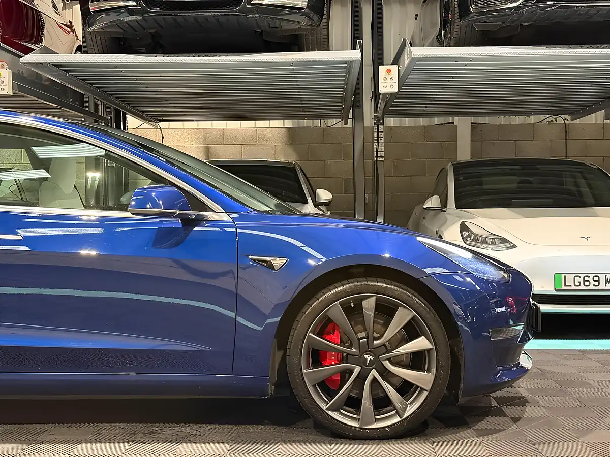 Used 2019 Tesla Model 3 Performance Upgrade Blue - Interior and Exterior details 13