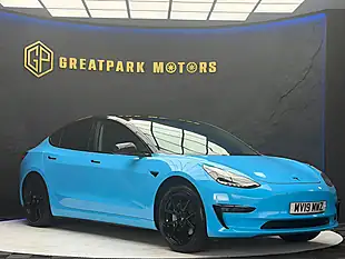 Used 2019 Tesla Model 3 Standard Range Plus Blue - Interior and Exterior details 3