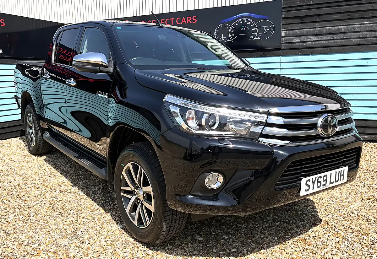 Used 2019 Toyota Hilux Invincible Pickup Double Cab Galaxy Black - Front View