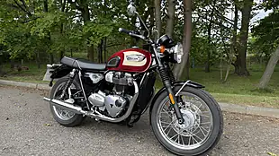 Used 2019 Triumph Bonneville T100 Red - Interior and Exterior details 3
