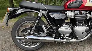 Used 2019 Triumph Bonneville T100 Red - Interior and Exterior details 7
