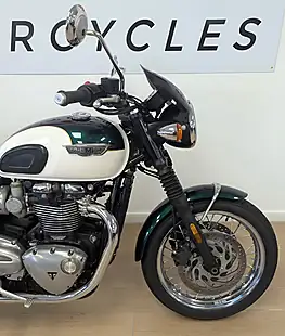 Used 2019 Triumph Bonneville T120 Green - Interior and Exterior details 19