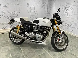 Used 2019 Triumph Thruxton 1200 R White - Interior and Exterior details 2