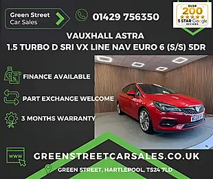 Used 2019 Vauxhall Astra Sri Vx Line Nav Red - Interior and Exterior details 2