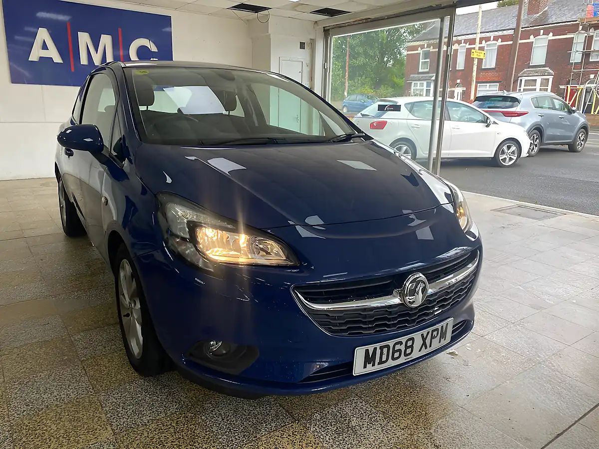 Used 2019 Vauxhall Corsa Energy Blue - Front View