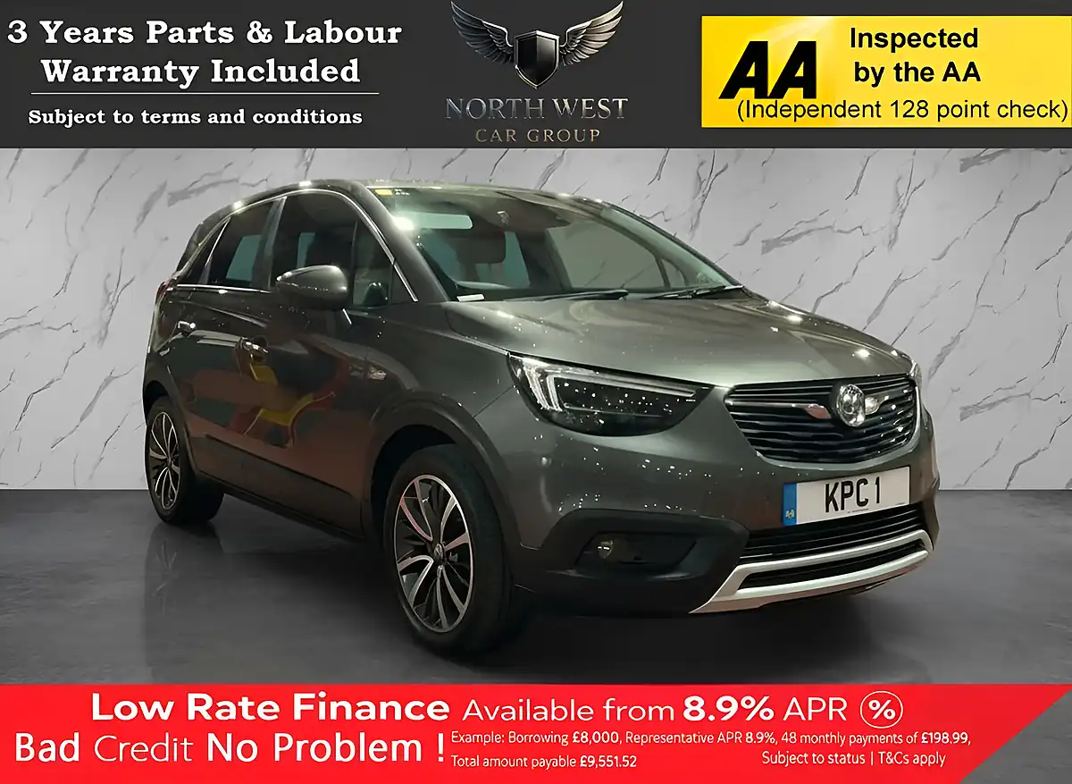 Used 2019 Vauxhall Crossland Elite Grey - Front View