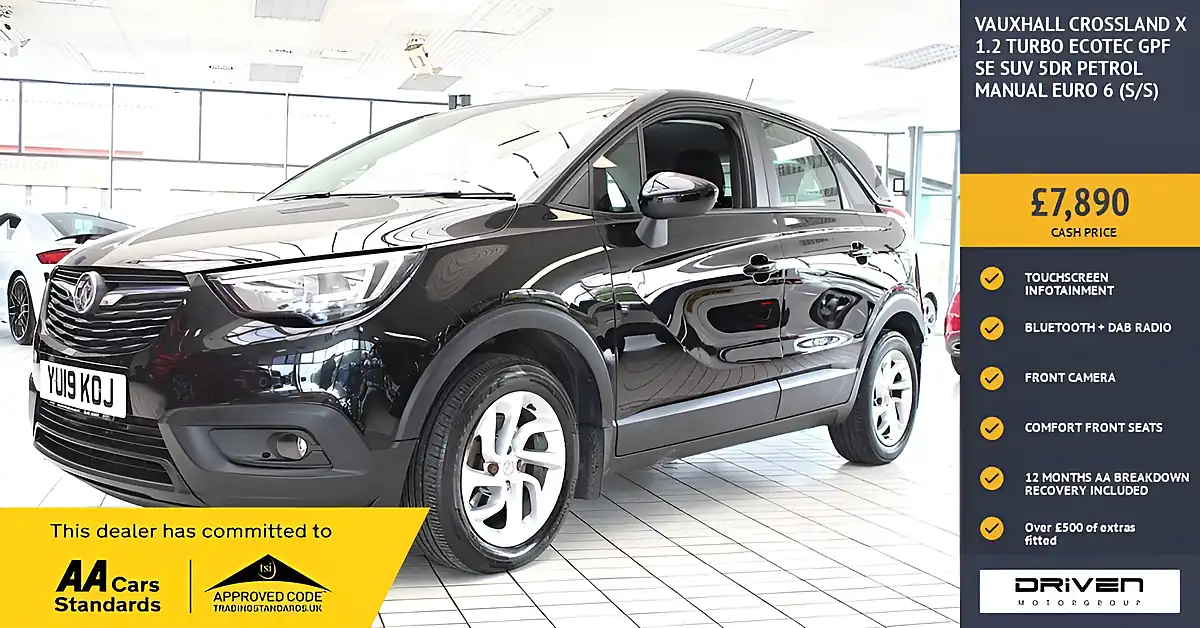 Used 2019 Vauxhall Crossland X Se Mineral Black - Front View